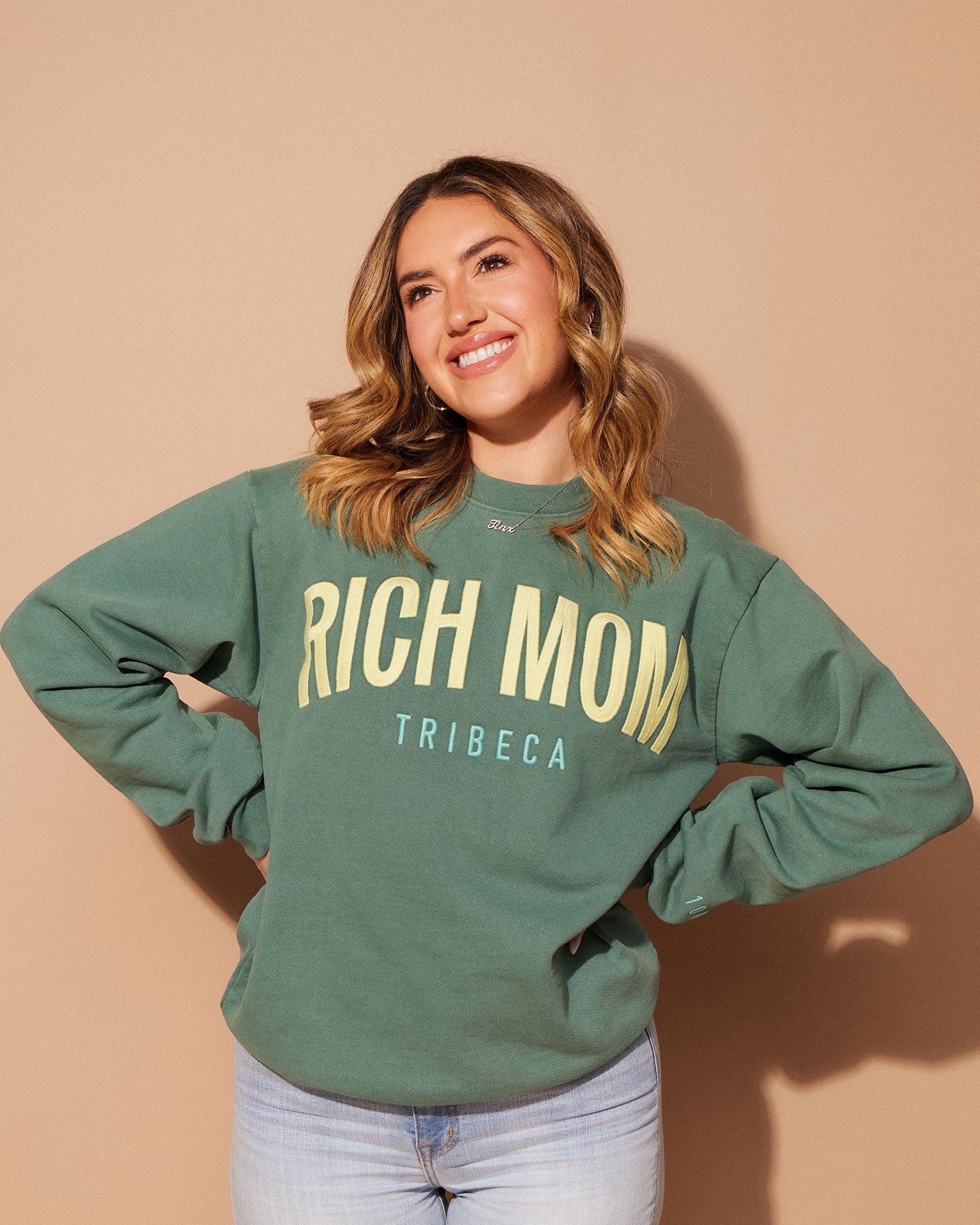 Tinx wears Rich Mom Gear: Tribeca