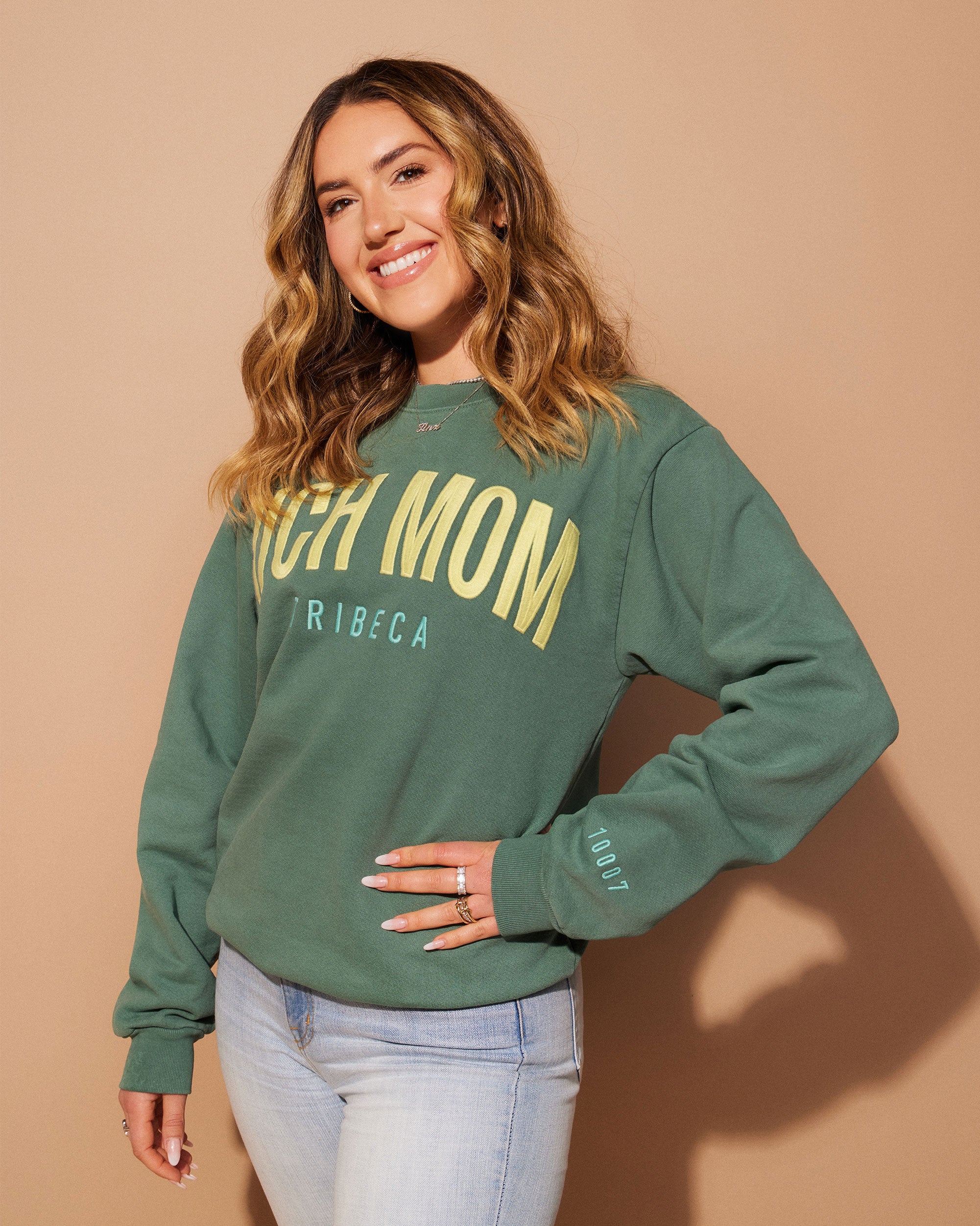 Tinx wears Rich Mom Gear: Tribeca