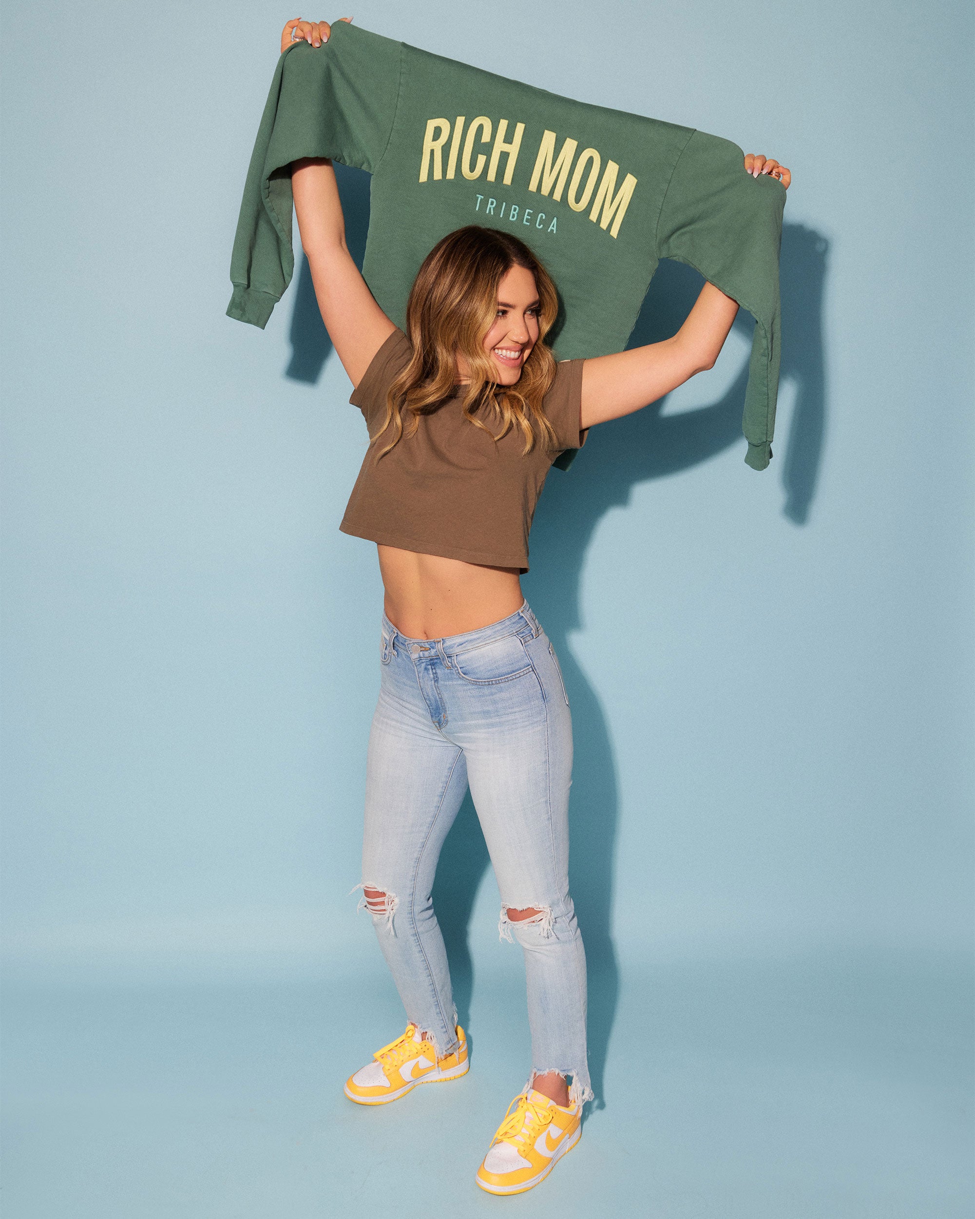 Tinx wears Rich Mom Gear: Tribeca