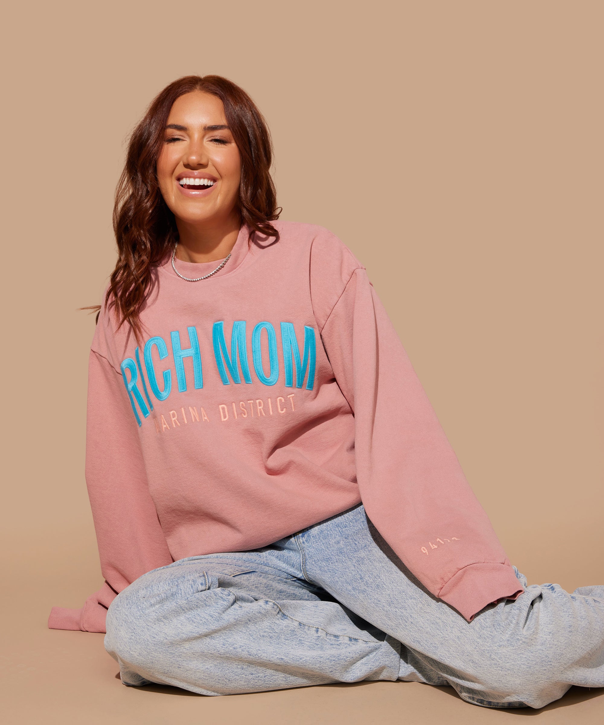 Tinx wears Rich Mom Gear: Marina District