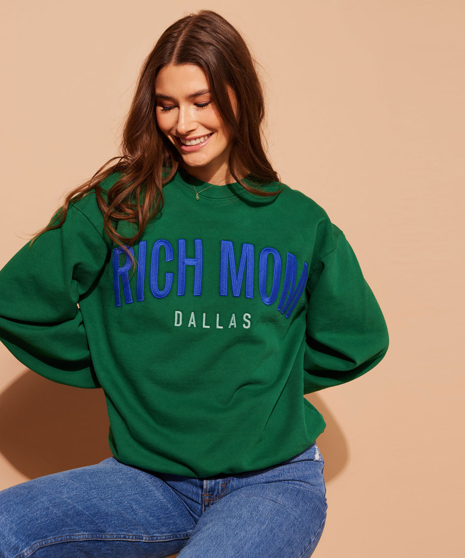 dallas green gear Dallas Crewneck – Rich Mom Gear