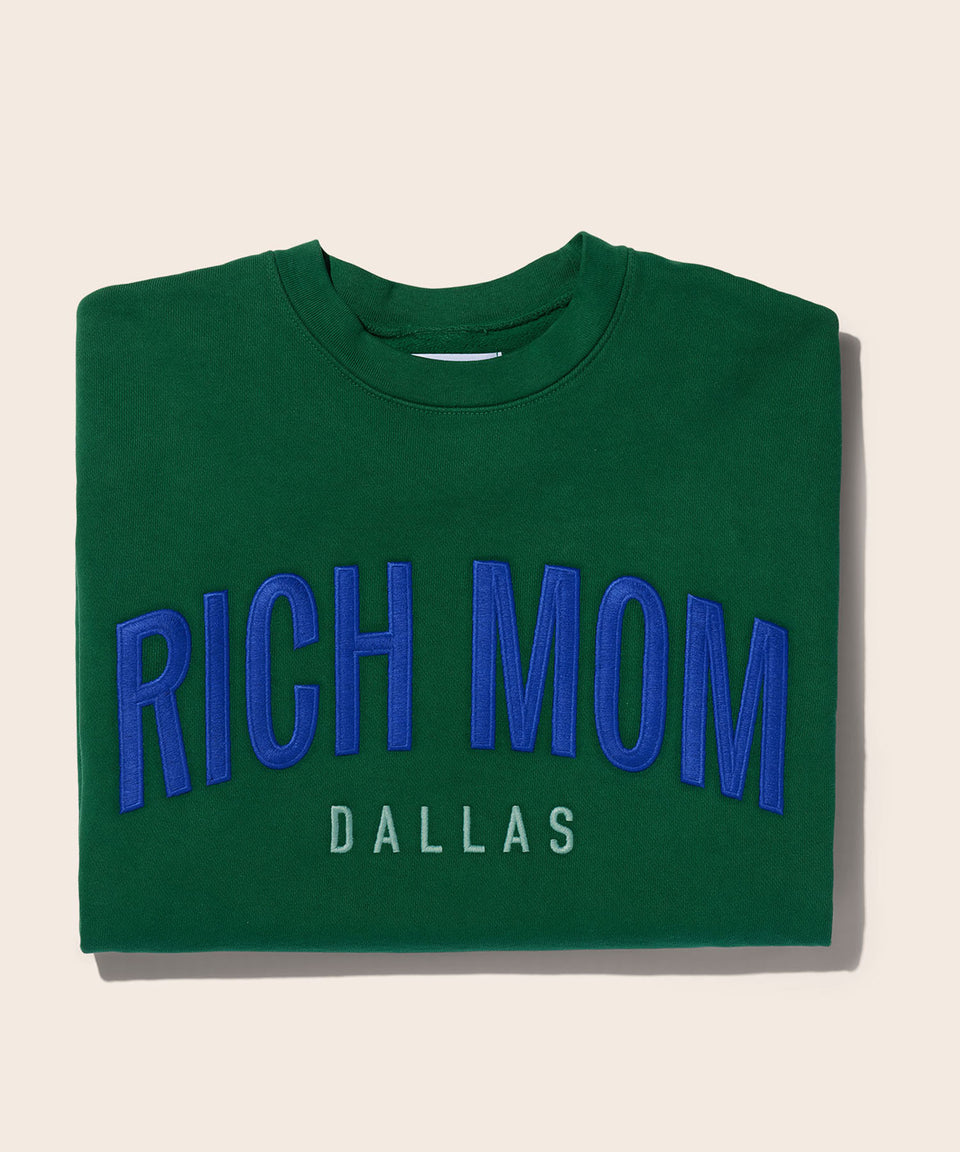 dallas green gear Dallas Crewneck – Rich Mom Gear